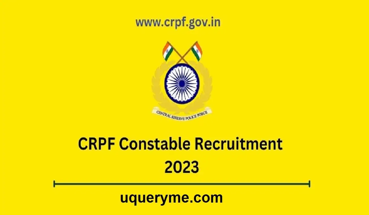 crpf recruitment 2023 apply online